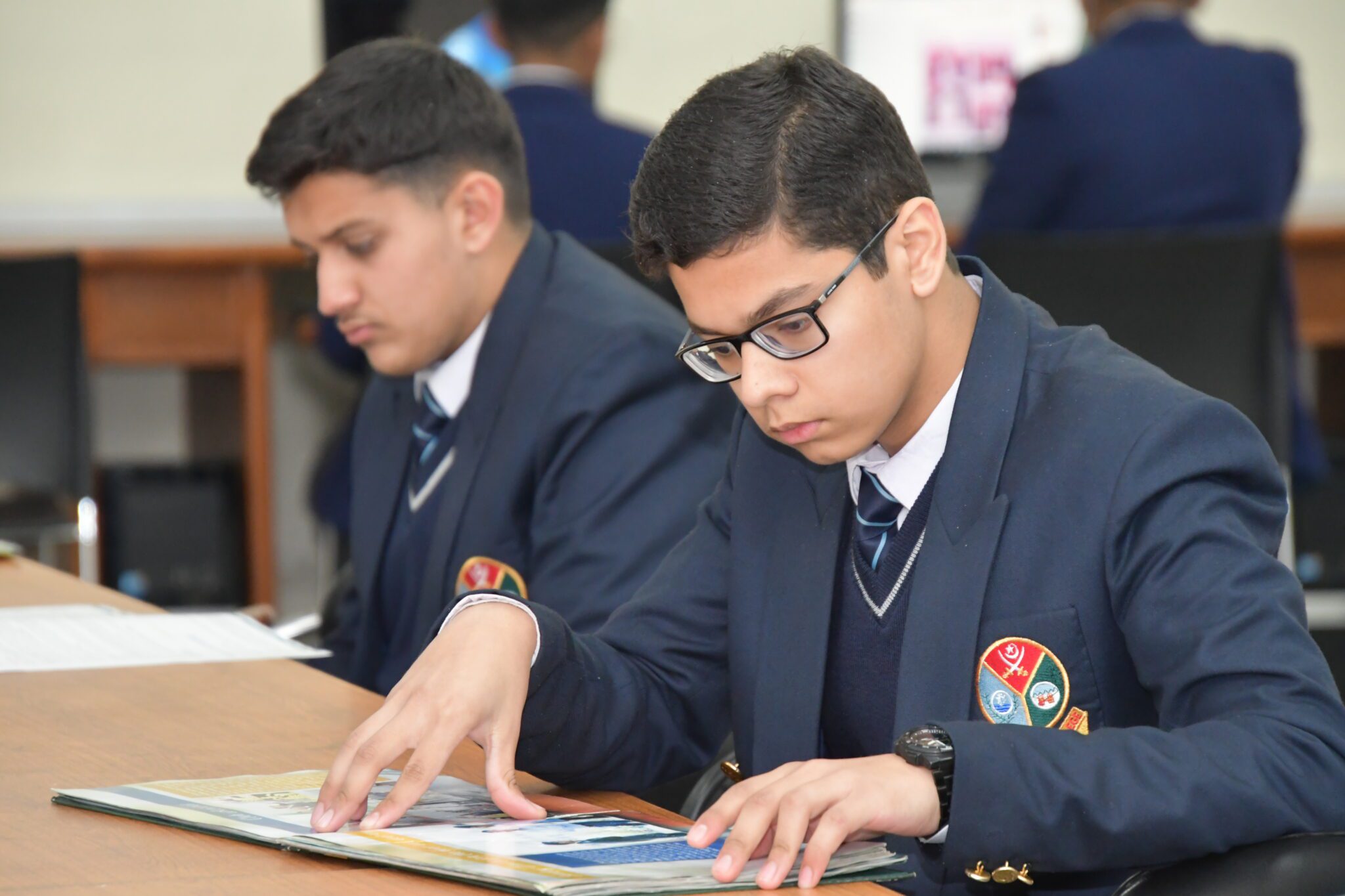Cadet College Students preparing for entrance exams